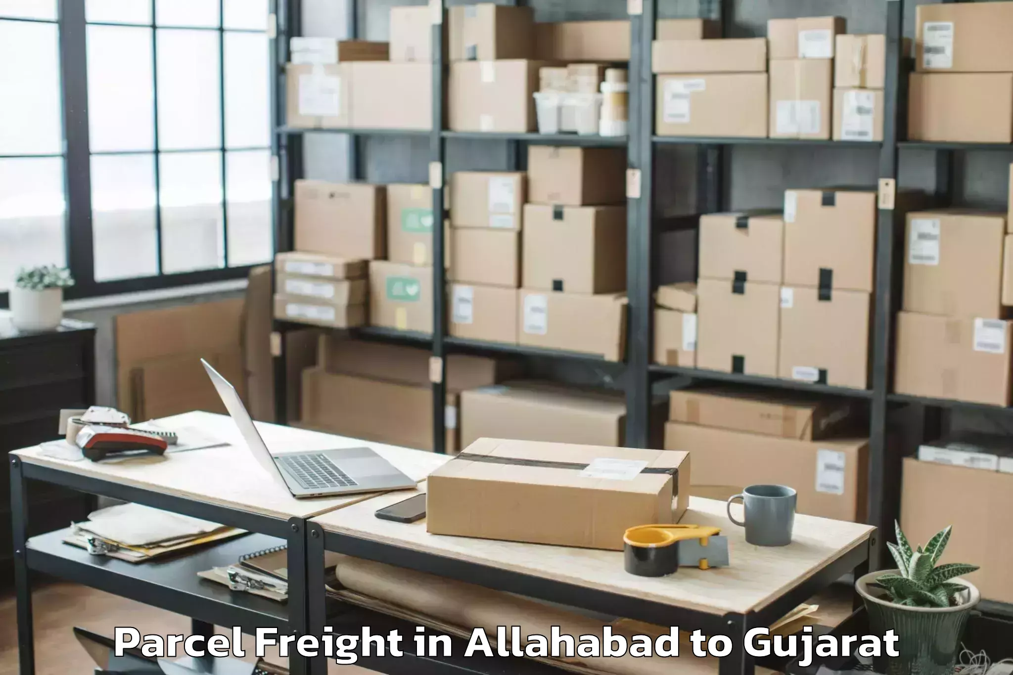 Reliable Allahabad to Gsfc University Vadodara Parcel Freight